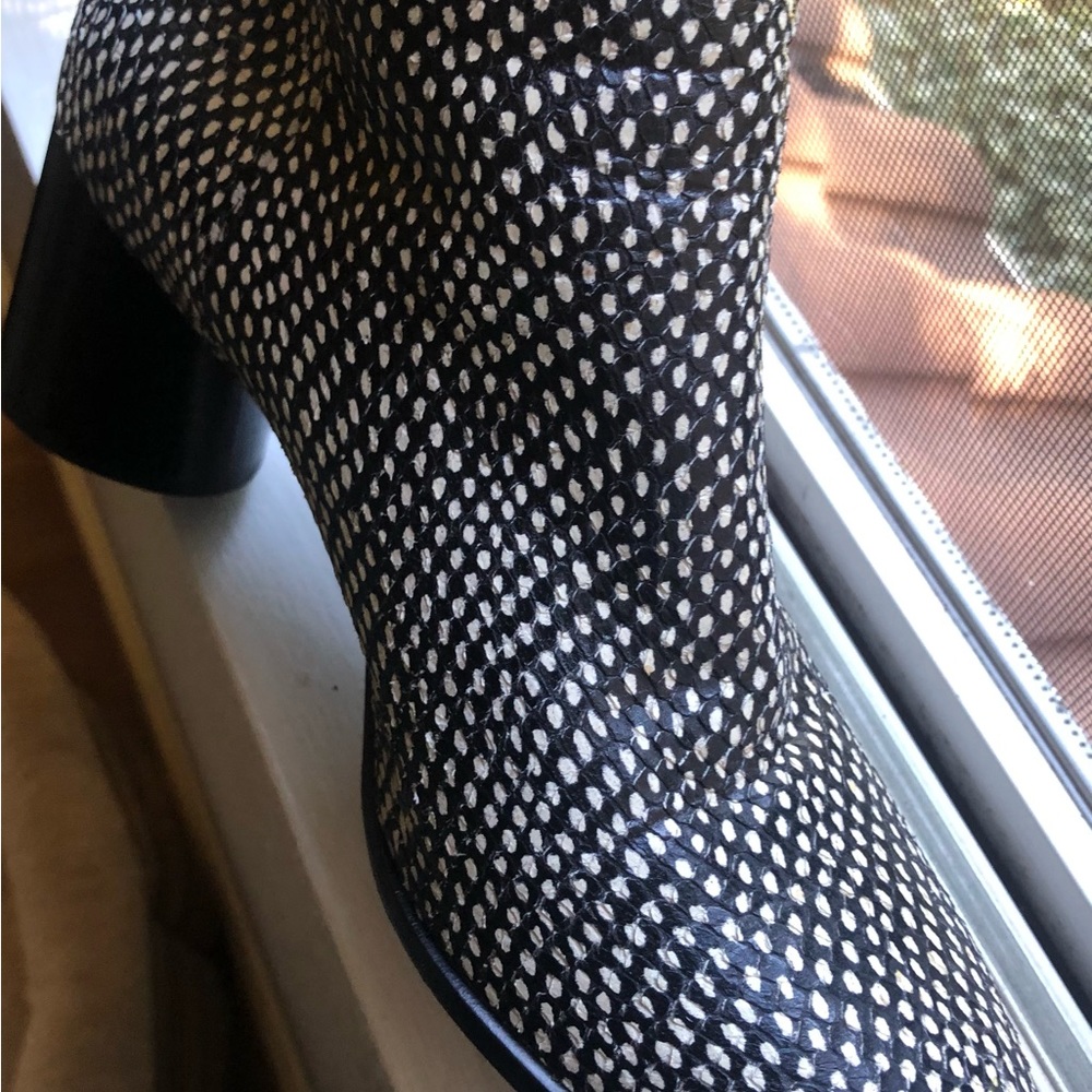 Rag And Bone Animal Print Leather Booties
